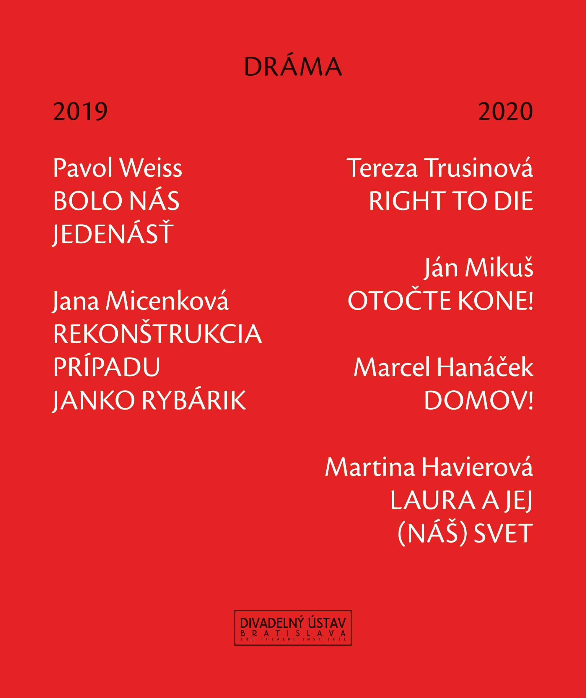E- kniha Dráma 2019-2020