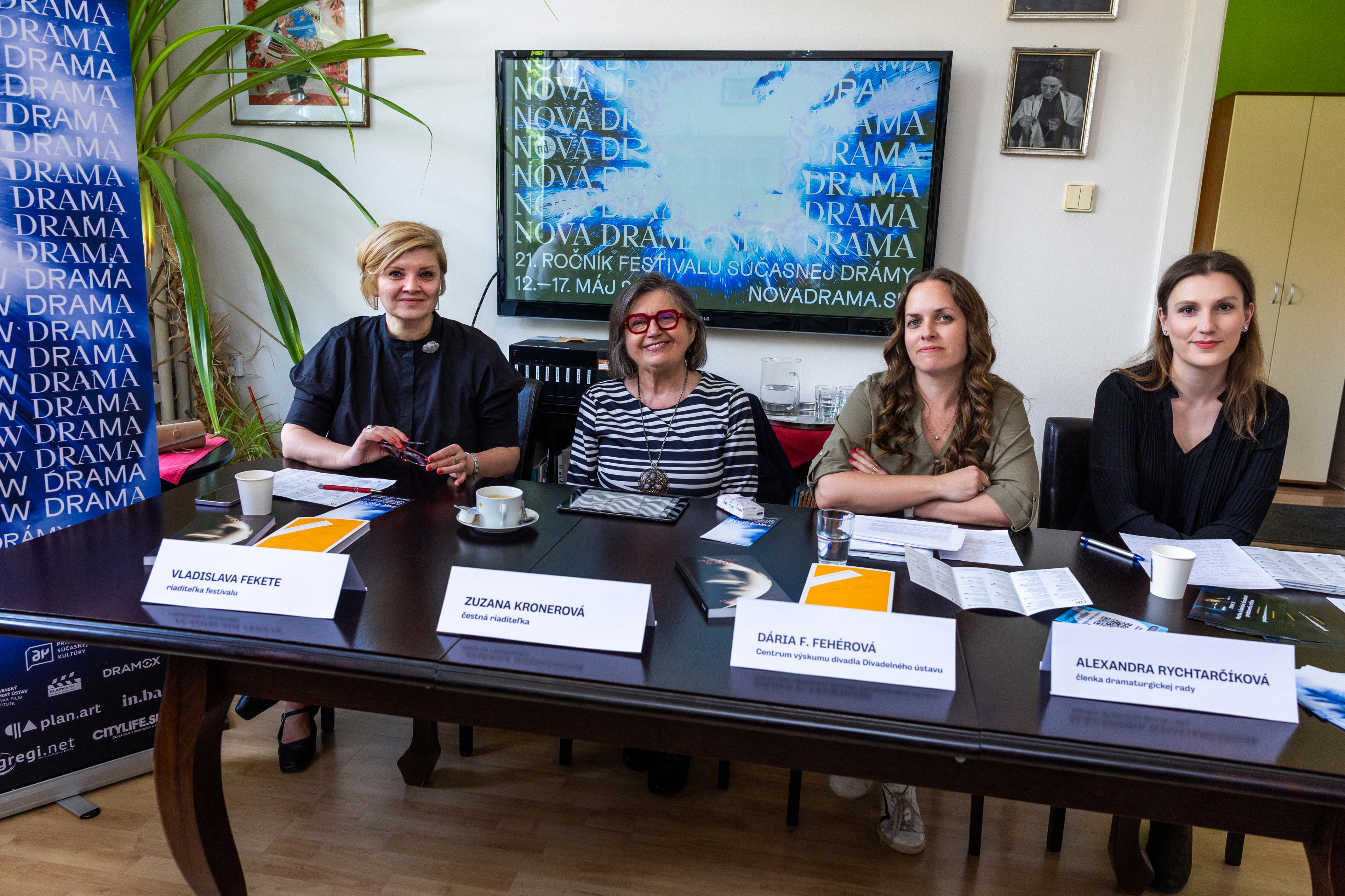 Tlačová konferencia k festivalu Nová dráma/New Drama 2025, foto T. Géci
