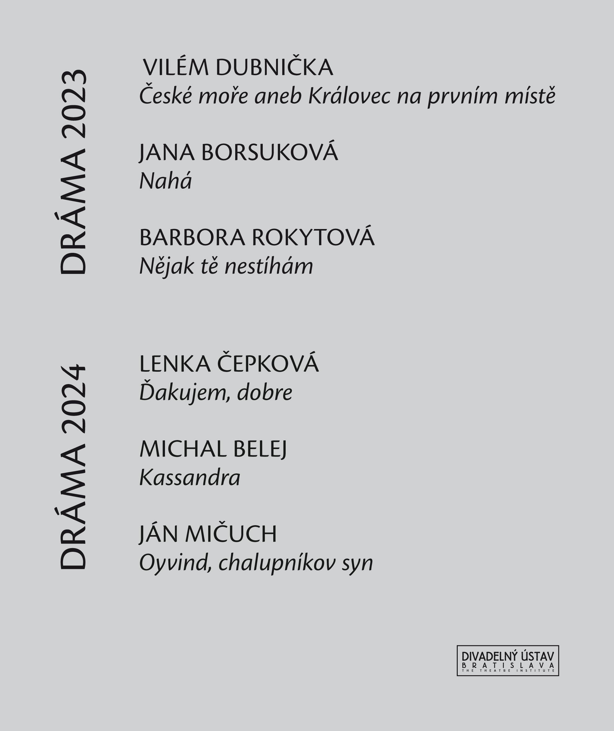 DRÁMA 2023 - 2024 e-kniha