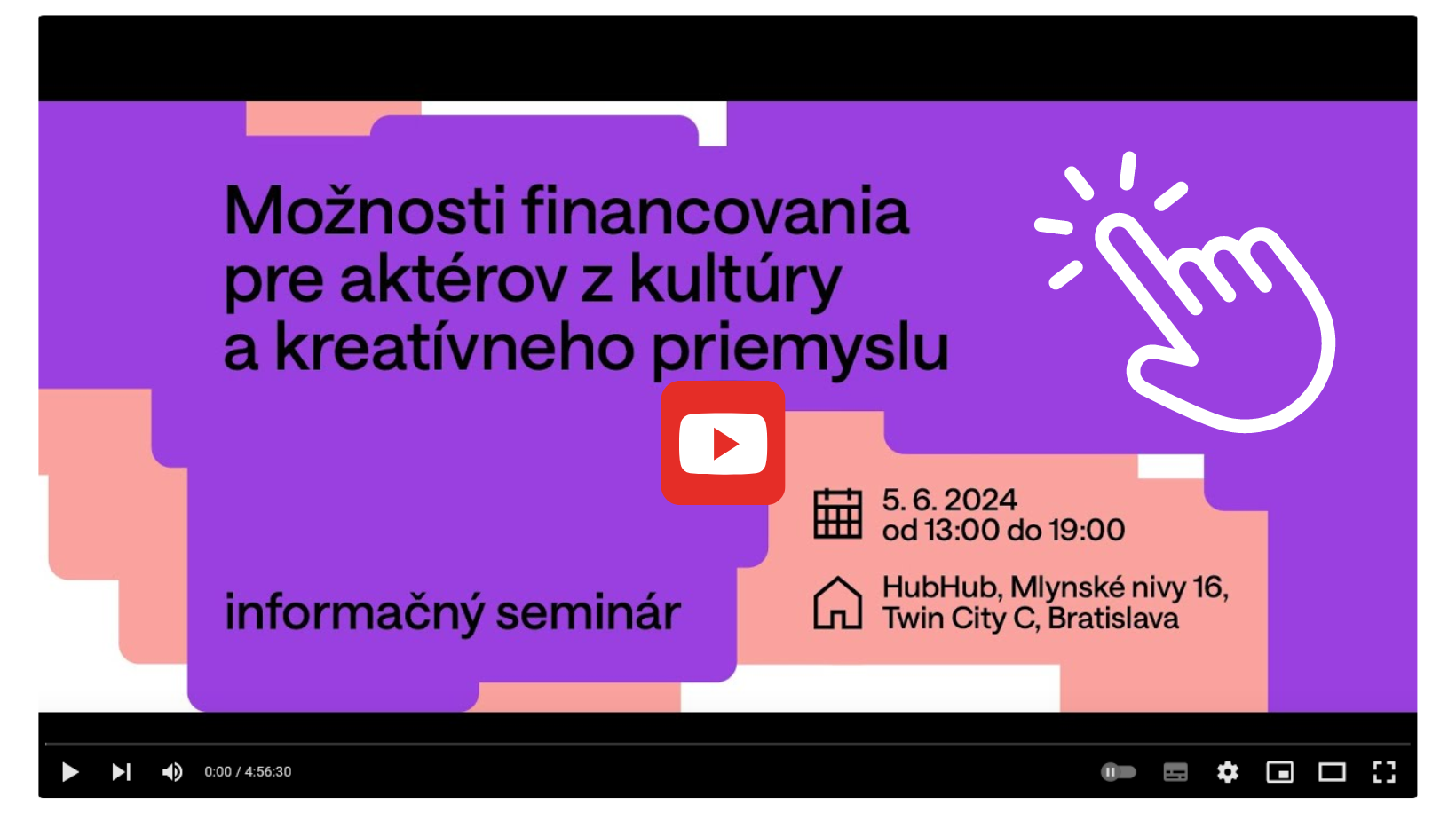 Informačný seminár o možnostiach financovania - odkaz
