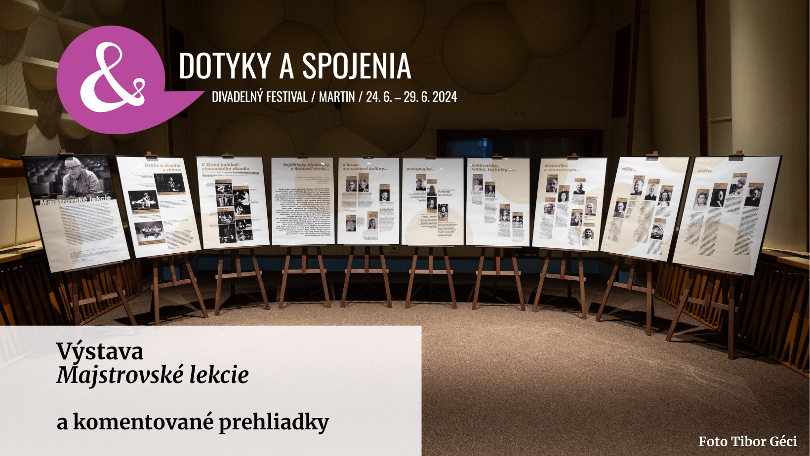 Výstava Majstrovské lekcie na festivale Dotyky a spojenia