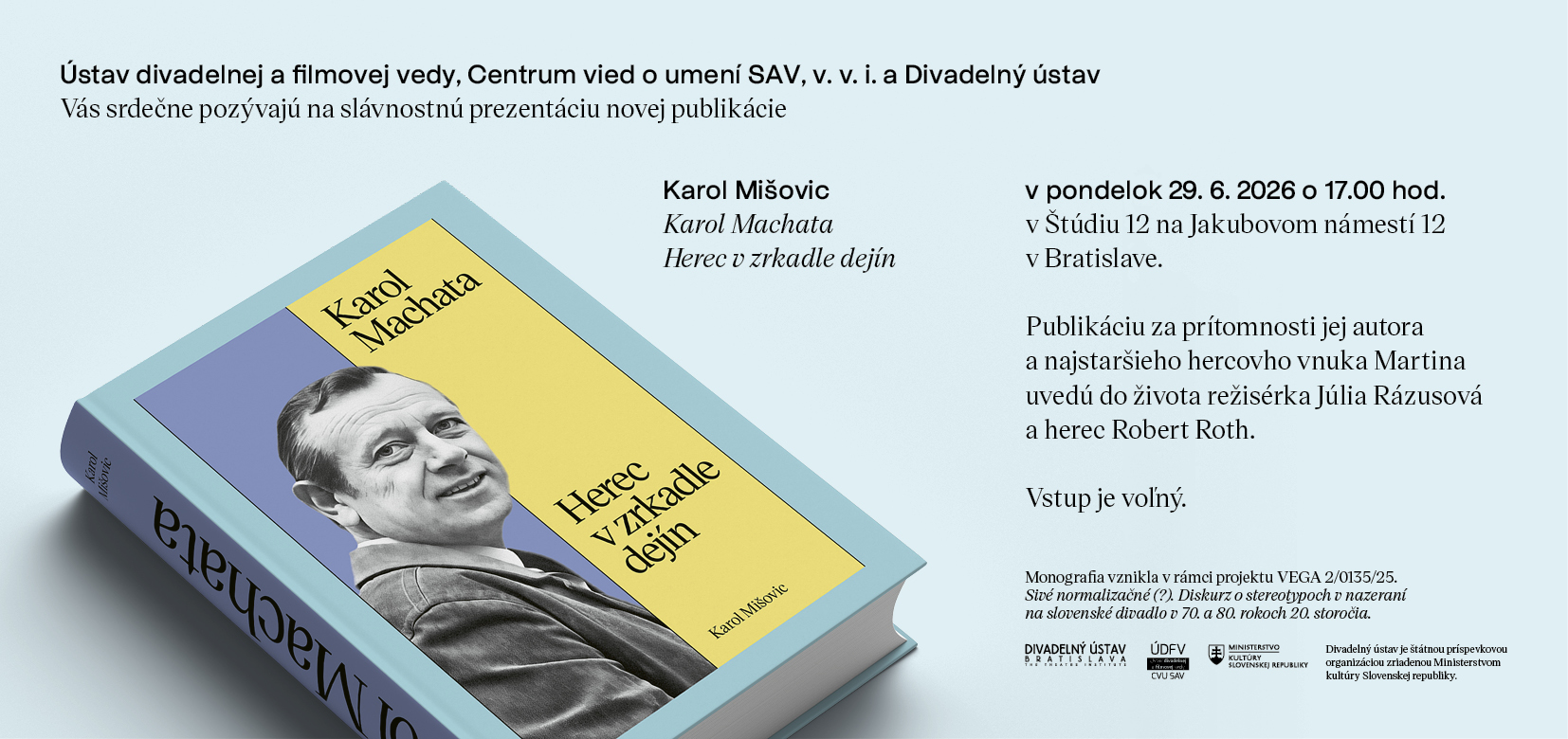 Pozvánka na prezentáciu knihy Karola Machatu