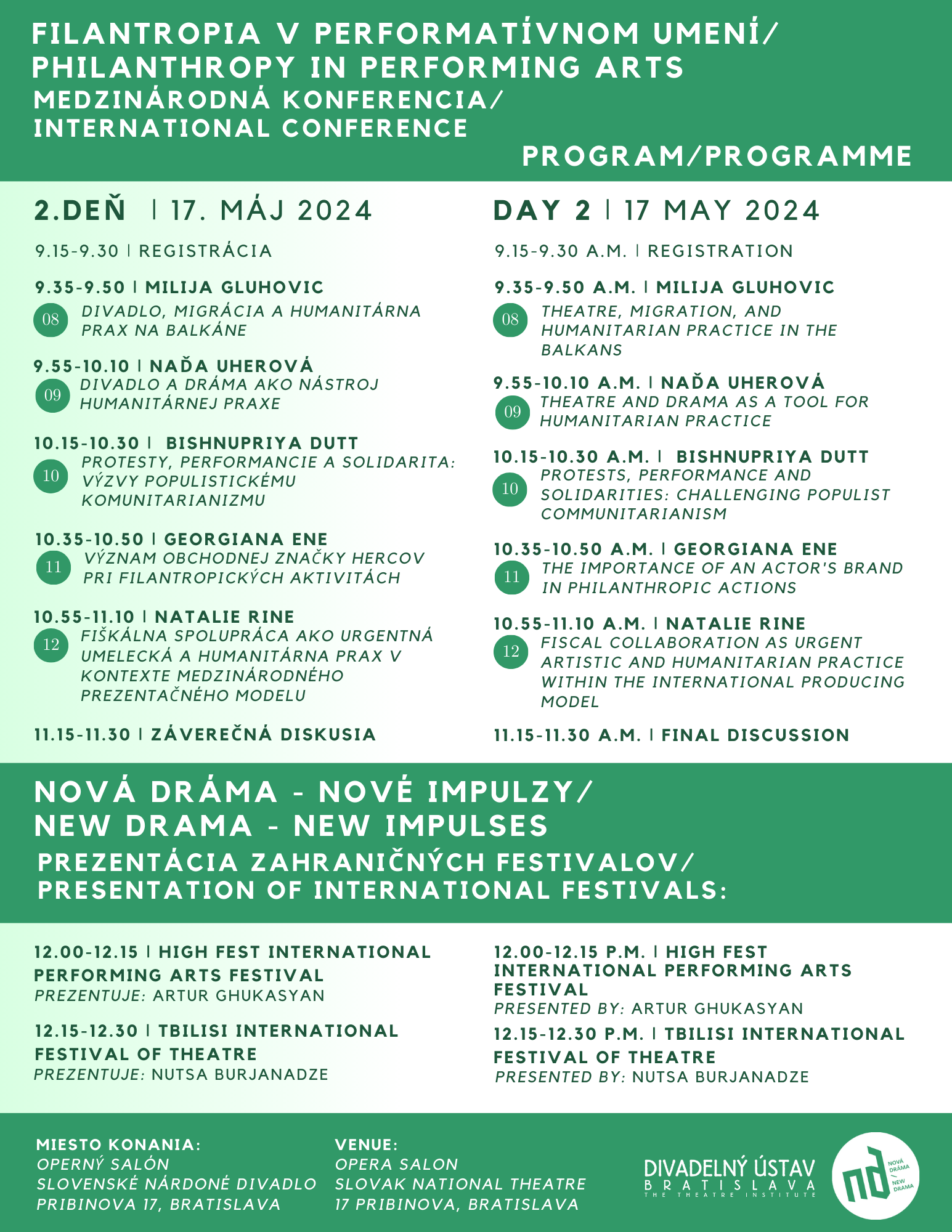 Konferencia - piatok