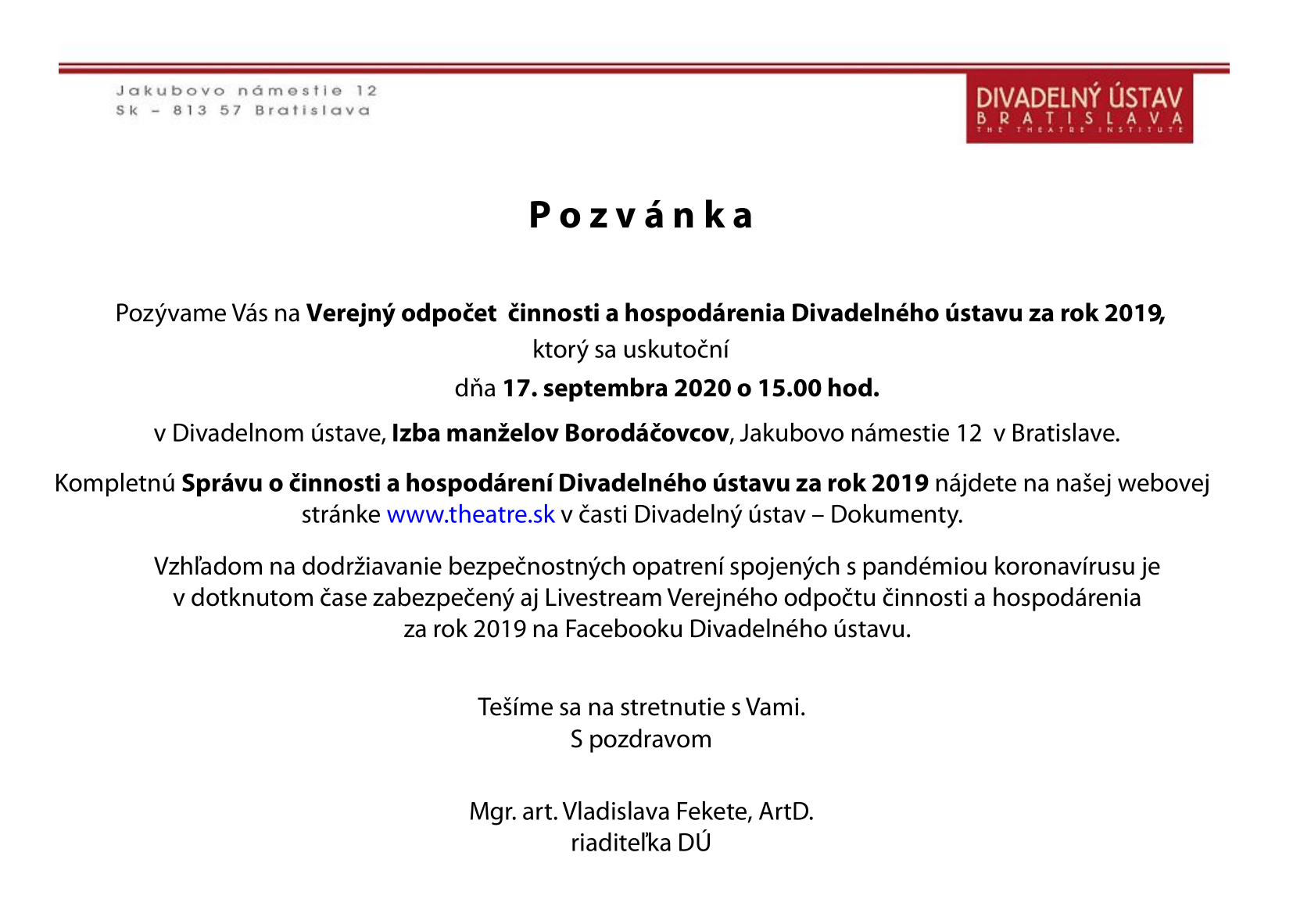 verejny odpocet pozvanka