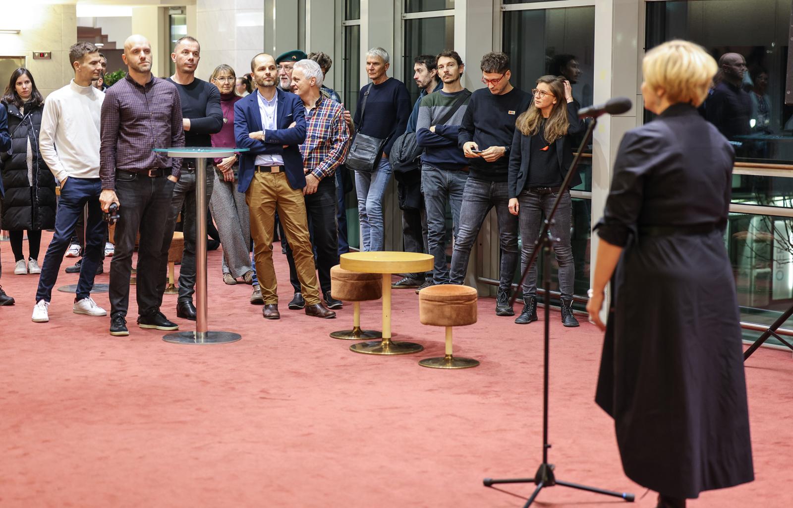 Vernisáž výstavy fotografií Roberta Tapperta s názvom Divadlo, foto: Jozef Barinka 