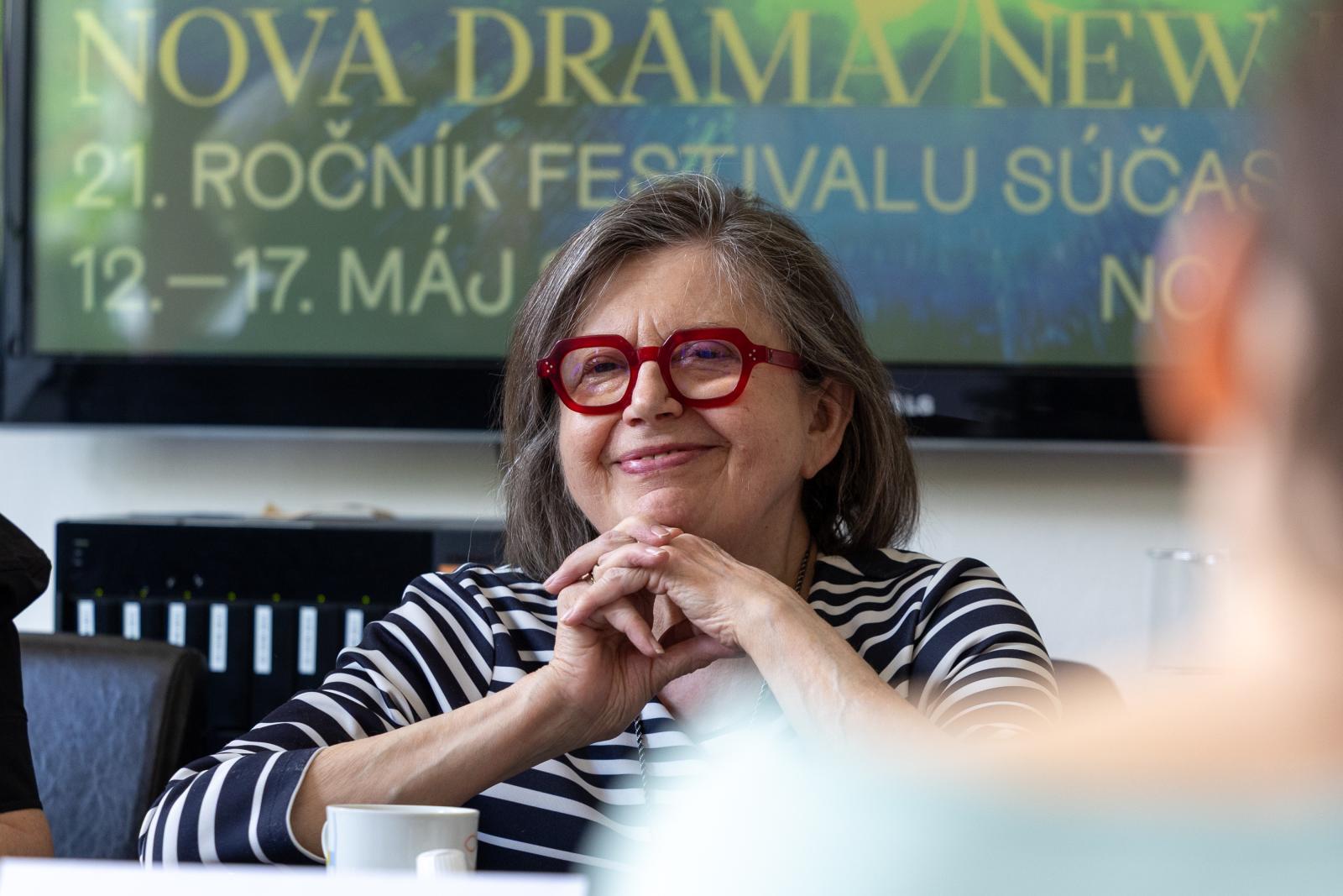 Tlačová konferencia k festivalu Nová dráma/New Drama 2025, foto T. Géci