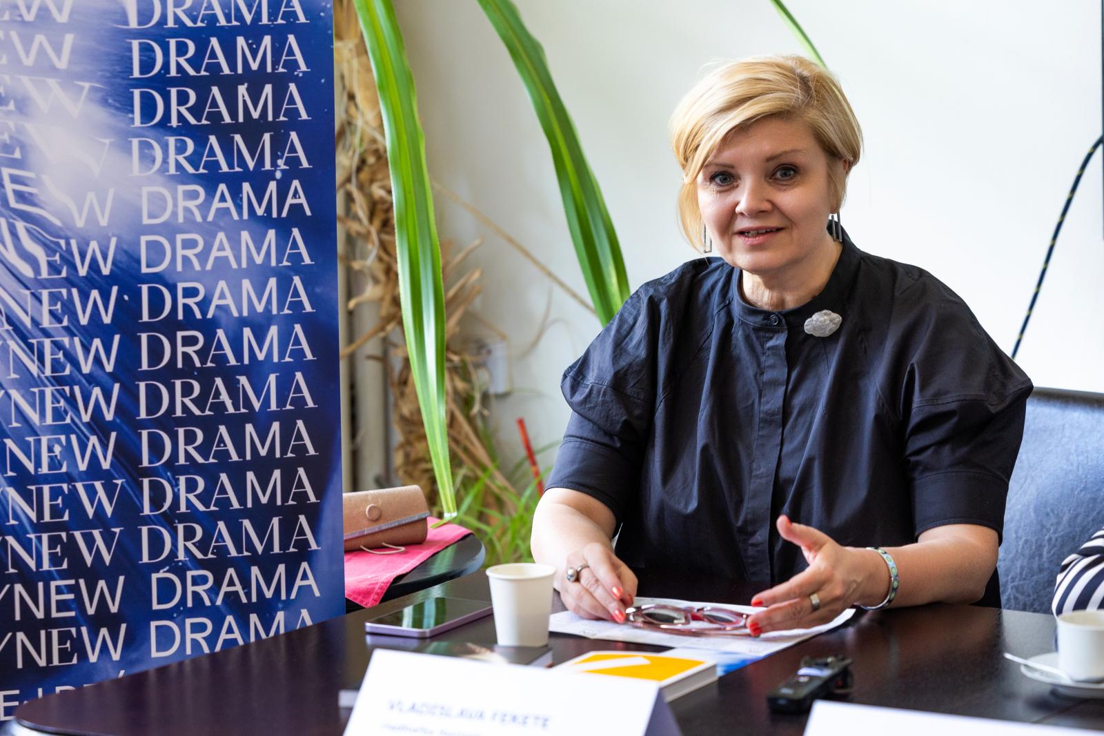 Tlačová konferencia k festivalu Nová dráma/New Drama 2025, foto T. Géci