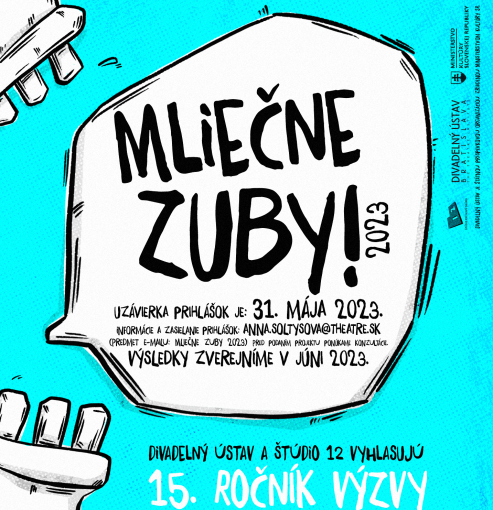 Štúdio 12 vyhlasuje 15. ročník výzvy MLIEČNE ZUBY 2023