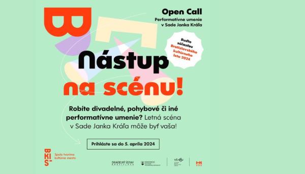 OPEN CALL s uzávierkou 5. 4. 2024: Staňte sa súčasťou Bratislavského kultúrneho leta 2024
